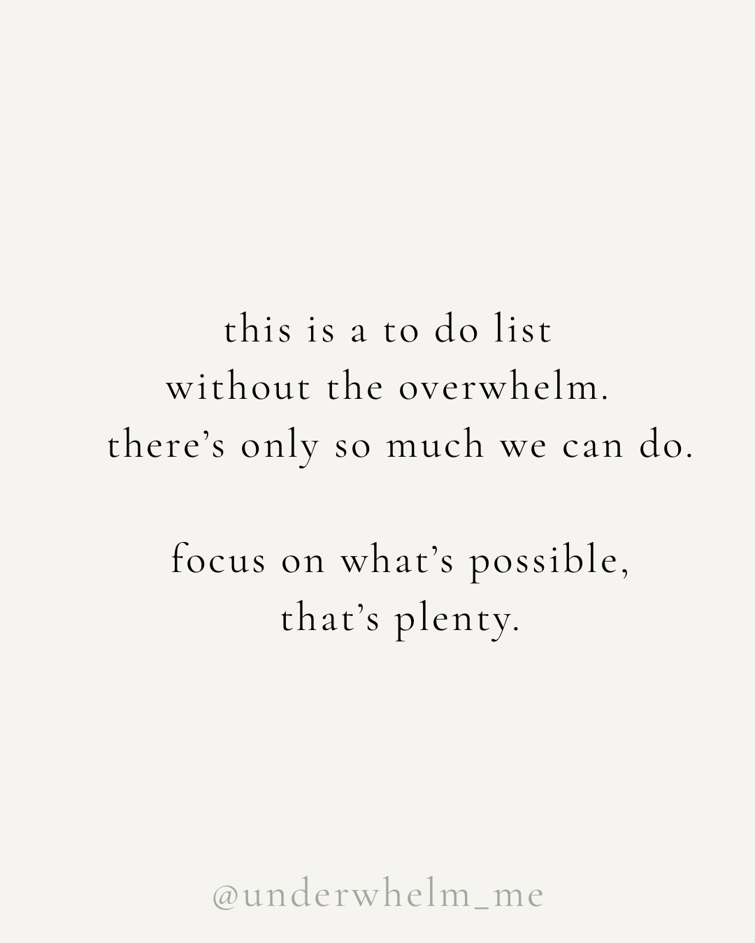 a to do list without the overwhelm