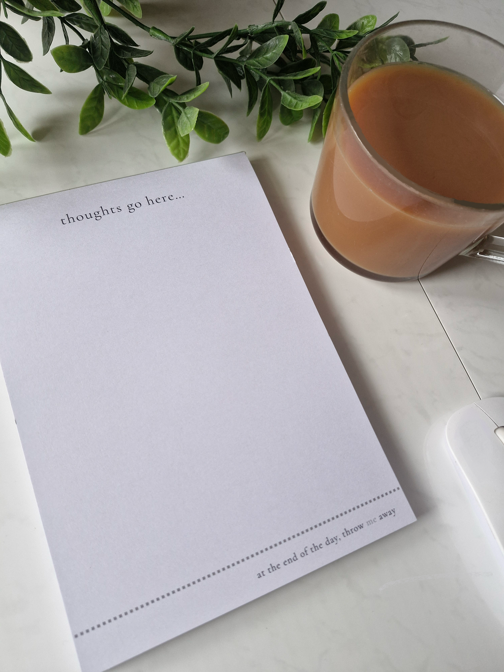 a daily brain dump notepad | designed to reduce overwhelm